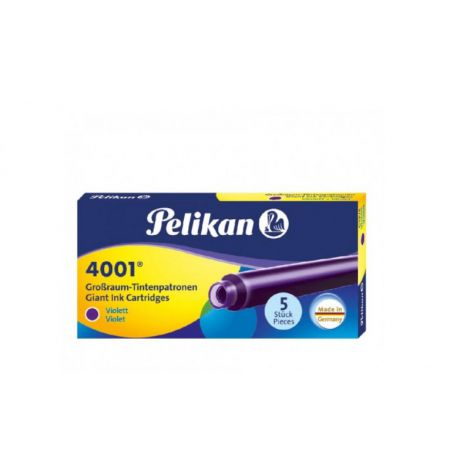 Naboje Pelikan długie 5szt fioletowe